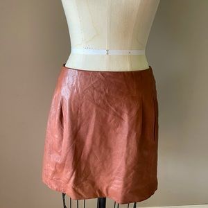 Vince Leather Skirt
